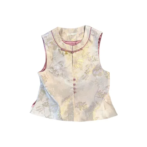 SONDR Жилет Женские Ткани вязаные Золотой Жилет