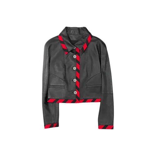 CHANEL Кожа Куртка Женская Черная