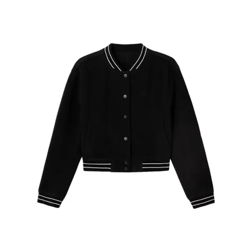 HUINIAN Бейсбольная куртка Женская Черная