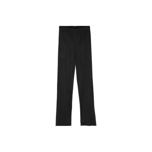 PLEATS PLEASE ISSEY MIYAKE SS24 Повседневные брюки Женские Черный