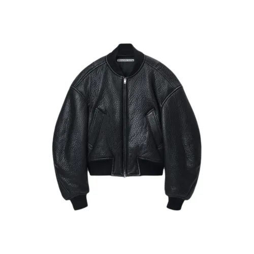 Alexander Wang FW24 Кожа Куртка Женская Черная