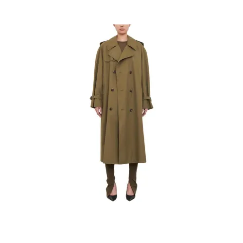 WARDROBE.NYC Тренчкот Женский Оливково-зеленый