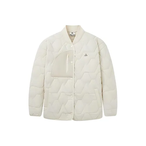 PEAK Хлопковый пуховик Женский Белый Бежевый Желтый