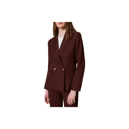 TWINSET Milano Бизнес Костюм Пальто Женские Кофе Ликер Вино