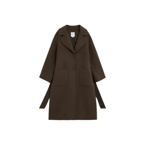 BEBE Темный кофейный женский пальто