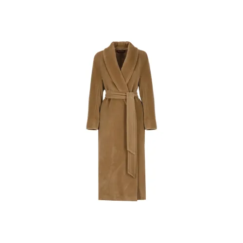 MaxMara Пальто Женское Светло-Коричневое