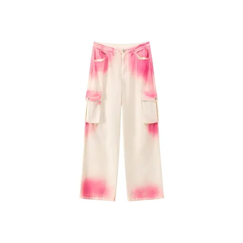 CHUU Экрю Женские Повседневные Брюки