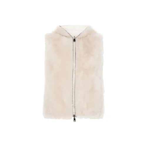 Brunello Cucinelli Костяной белый Женские жилеты