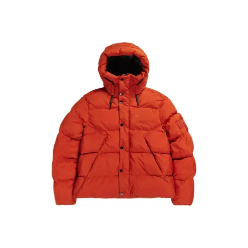 Г Звезда RAW Пуховая куртка Женская Оранжевая Красная