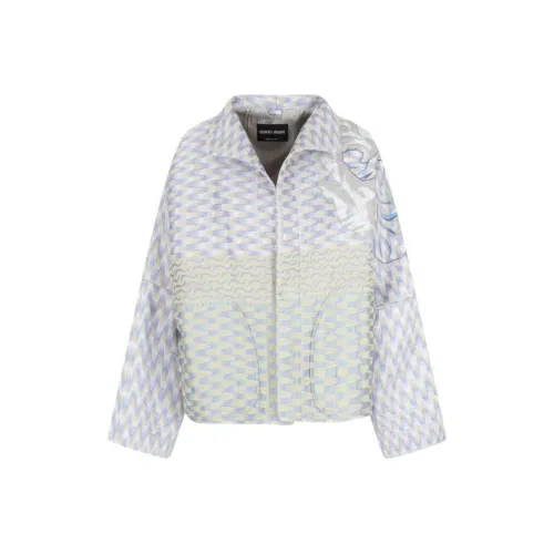 Giorgio Armani Светло-синий Женское Пальто