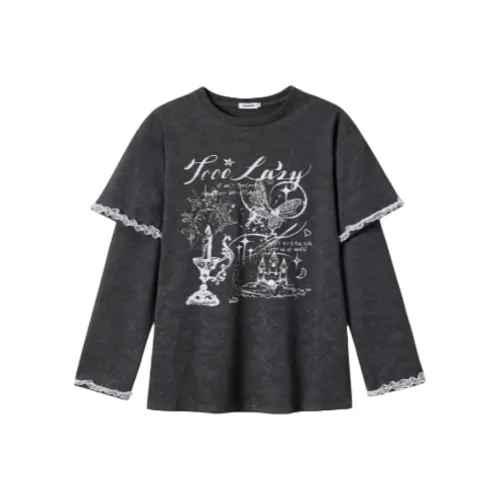 TOOOLAZY Толстовка Женская Темно-Серый