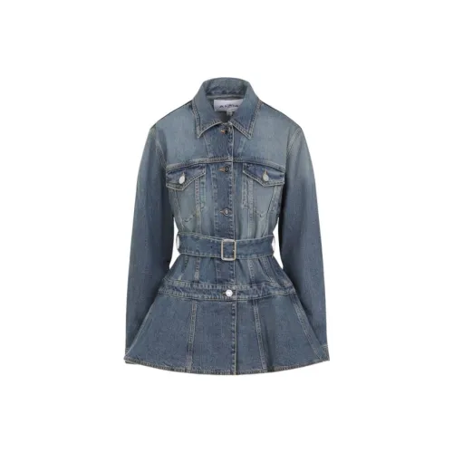 Alaia Denim Jacket Women's Vintage Blue Alaia Деним Куртка Женская Винтажный Синий