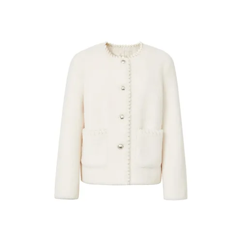 Hopeshow Экрю 004 Женские меховые изделия