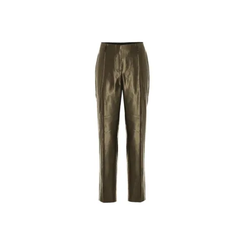 DRIES VAN NOTEN Армейский зеленый Женские Повседневные брюки