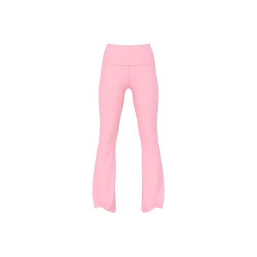 Victoria's Secret Розовый All Day Хлопок Foldover FLARE Леггинсы Cameo Розовый Повседневные брюки Женские Relief Розовый