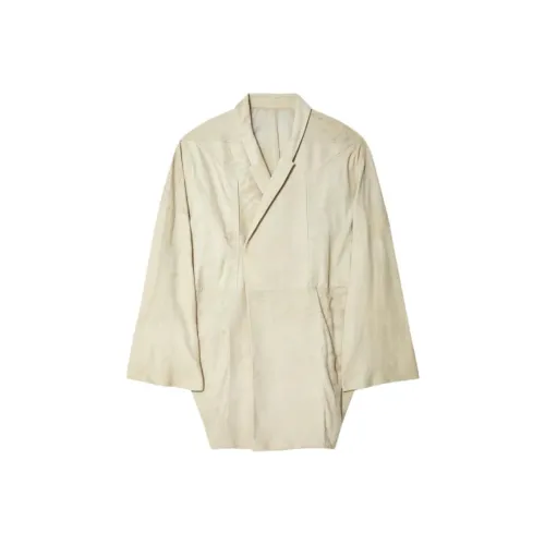 RICK OWENS совместный бренд RO кожаная куртка женская белая