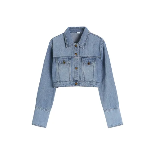 PLANE DRIFT Джинсовая куртка Женская Синяя