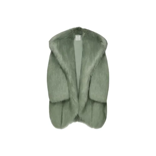 GIVENCHY FW24 Fur Women's Gray Green