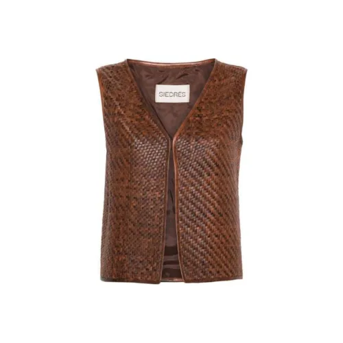 SIEDRÉS Коричневый Женские Жилеты