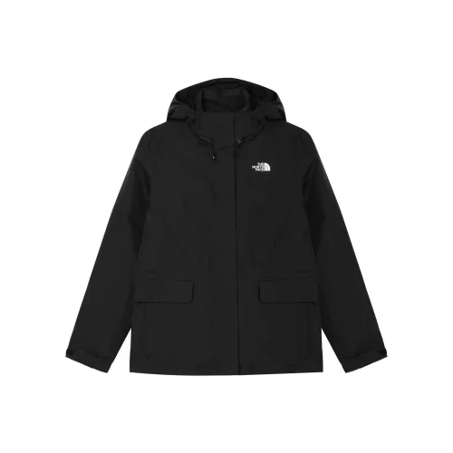 THE NORTH FACE Urban Exploration FW24 Водонепроницаемый и Ветрозащитный для сохранения тепла Ветровка Женская Космический черный