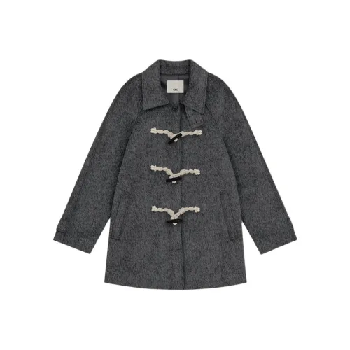 OIOICOLLECTION Серое Женское Пальто