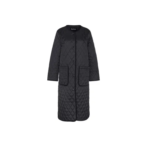 BARBOUR Хлопковый пуховик женский черный