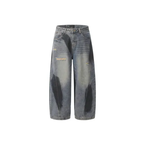 WELTER EXPERIMENT Синий Мужской Джинсы