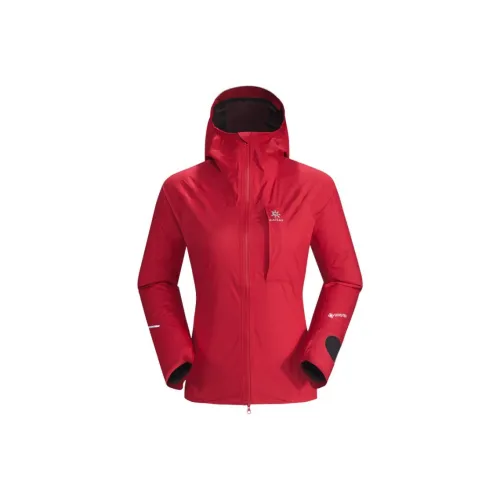KAILAS Водонепроницаемый Ветрозащитный Дышащий Термический Легкий Ветровка Женский Виртуальный Красный