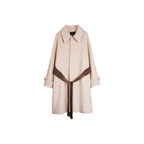 ELLE XU ZHI collaboration Розовое Женское Пальто