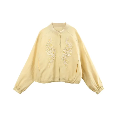 A paradise for awakening Укороченная куртка женская желтая