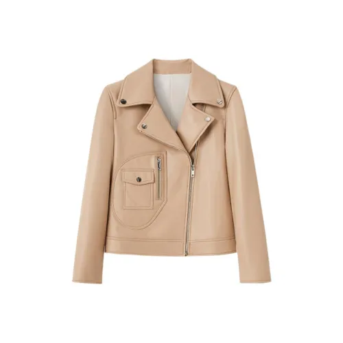 Beast King кожаная куртка женская хаки