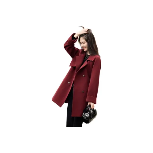 SHANGJING Red Women's Coat SHANGJING Красный Женский Пальто