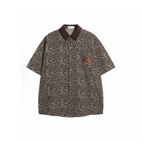 COVT Denim Jacket Women's Leopard Print