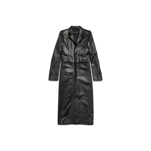 Balenciaga Пальто Slim Fit Женское Черное