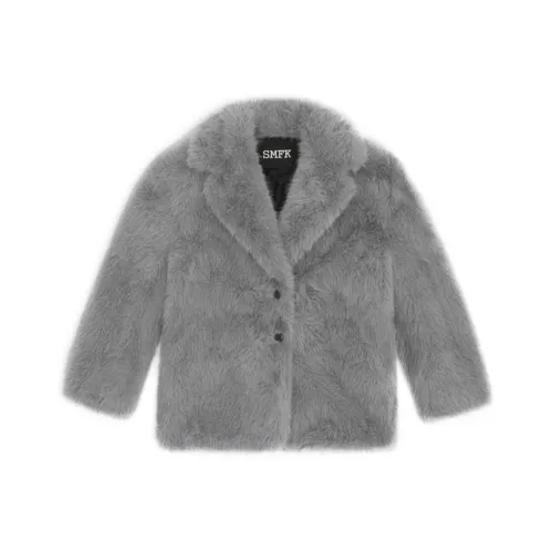 SMFK Экологичный Мех Женский Пыльно-Серый