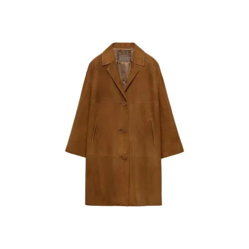 PRADA Хаки Женское Пальто