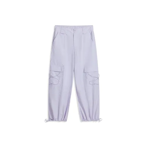 XTEP Повседневные брюки Женские Прозрачный пурпурный