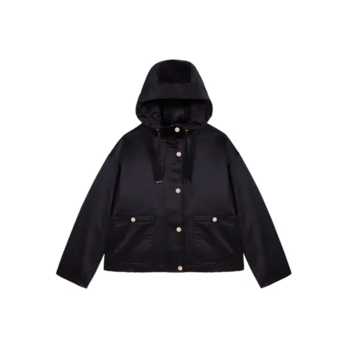 Maje Хлопковый пуховик женский черный