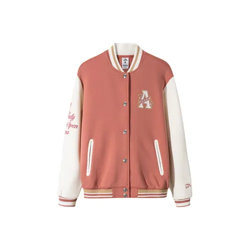 ANTA Life Collection Sports Life Collection Бейсбольная куртка Женские Пион Paste Пудра