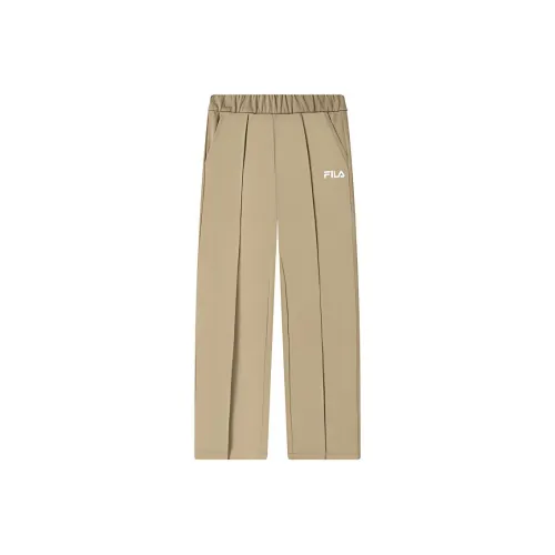 FILA X Magic Stick Joint Series Светлый хаки Женские Повседневные брюки