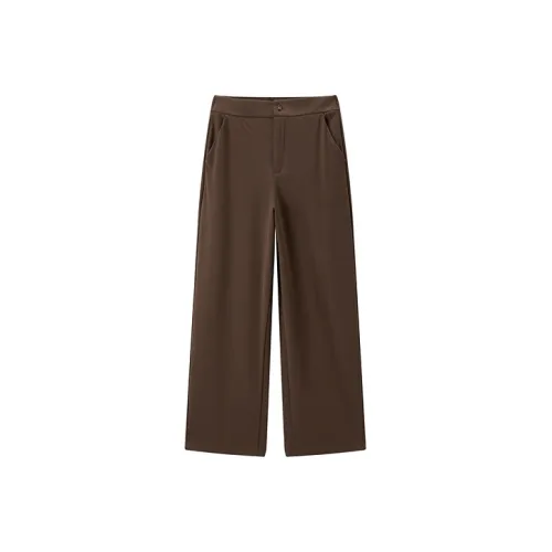 PEACEBIRD Коричневые Женские Повседневные Брюки