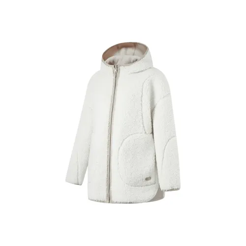 LINING Fitness Series Бархат Feel Куртка Женская Шампань Белый