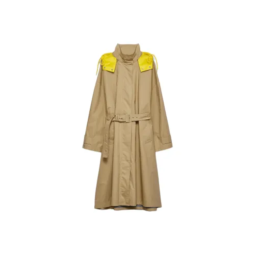 PRADA Тренчкот Женский Хаки
