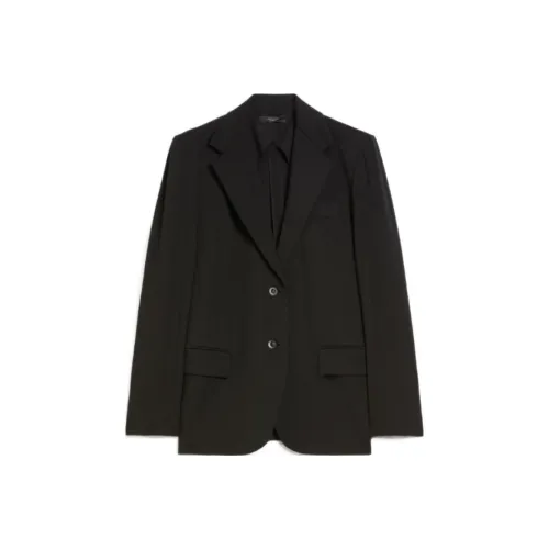 WEEKEND MaxMara Erik Коллекция Milano KNIT Джерси Blazer Бизнес Костюм Женские Черный