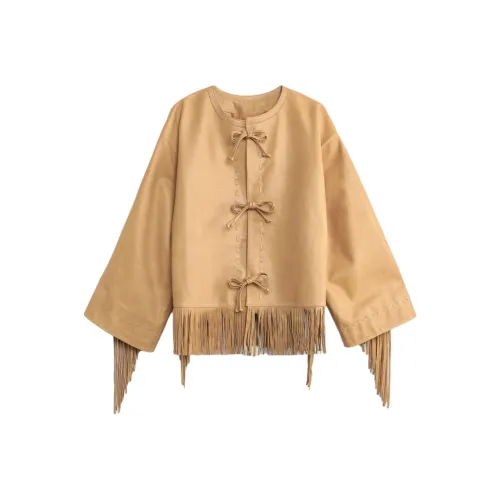 By Malene Birger Коричневые женские кожаные куртки