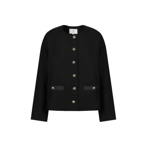 JZ. ANNAKRO Cropped Jacket Женская Без рисунка Черный