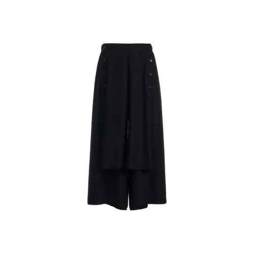 Yohji Yamamoto Черные Женские Повседневные Брюки