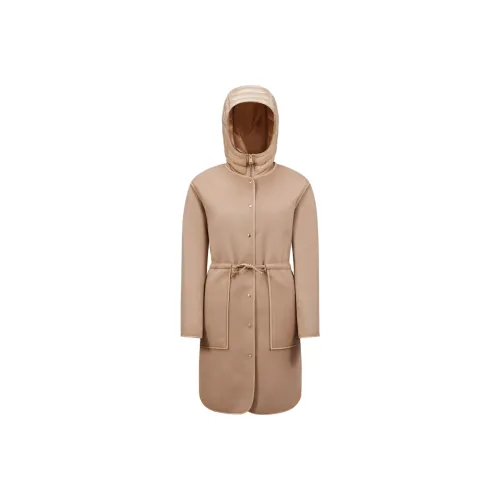 Moncler Пуховики и зимние пальто Женские Светлый Умбра