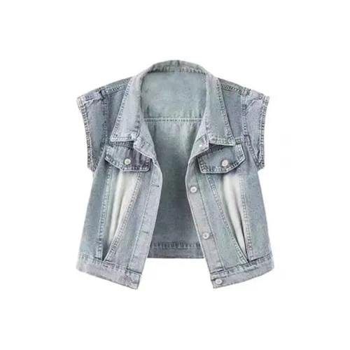 CDAYU Светло-синий Женские Жилеты