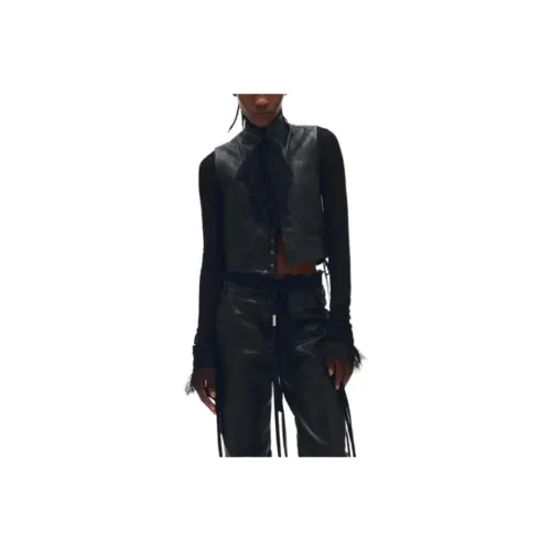 Ann Demeulemeester SS25 Жилет Женские Черный